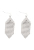 METAL SEQUIN STATEMENT DROP EARRINGS