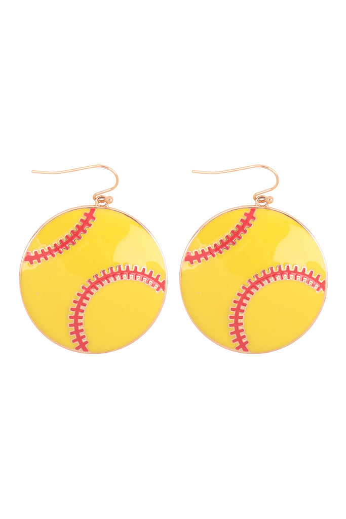 ME90169 - SPORTS ENAMEL FISH HOOK EARRINGS