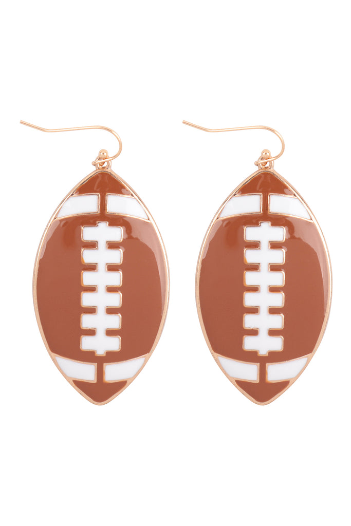 ME90169 - SPORTS ENAMEL FISH HOOK EARRINGS