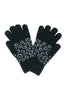 LEOPARD KNIT SMART TOUCH GLOVES