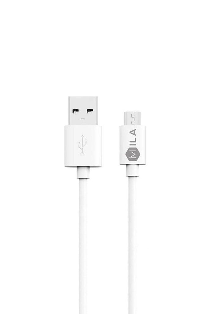 MILA /MICRO V9 POWER PLUS CHARGER AND SYNC CABLE WHITE 4FT / 1.2M RETAIL PACKAGING