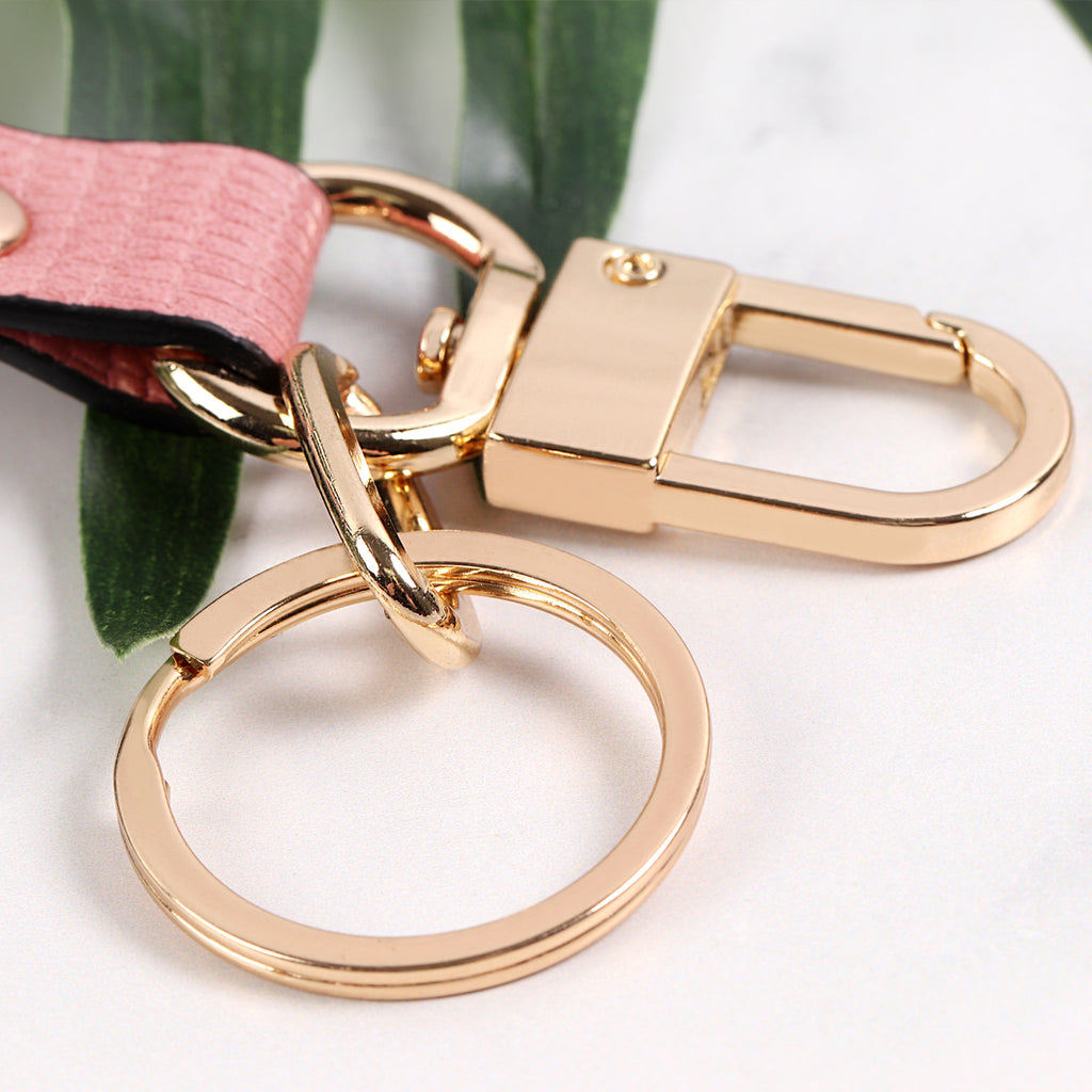 SNAKESKIN LOOP BAND KEYCHAIN