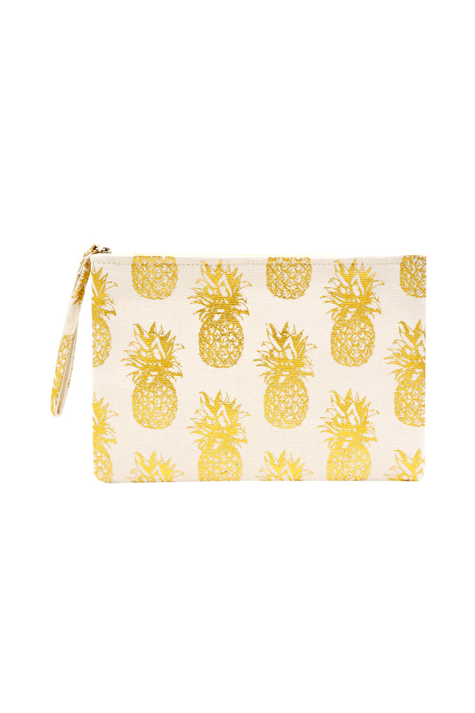 GOLD FOIL PINEAPPLE POUCH