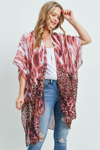 HDF3011 - ULTRA SOFT TWO TONE FRINGE PONCHO