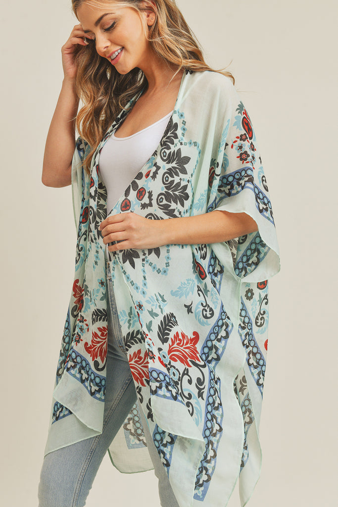 BOHEMIAN PRINT KIMONO