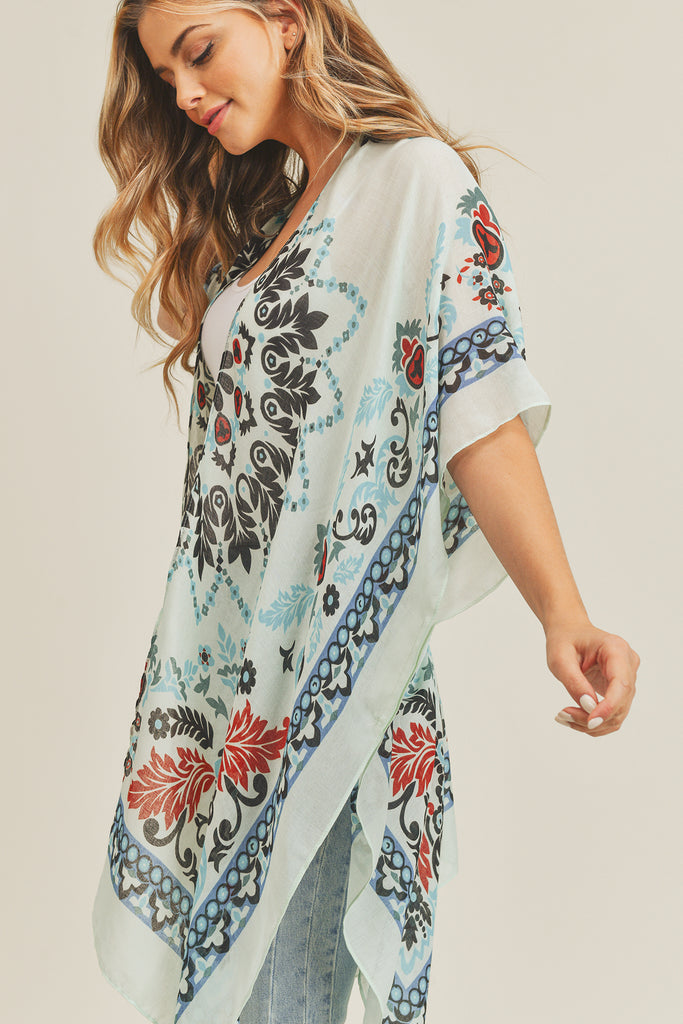 BOHEMIAN PRINT KIMONO