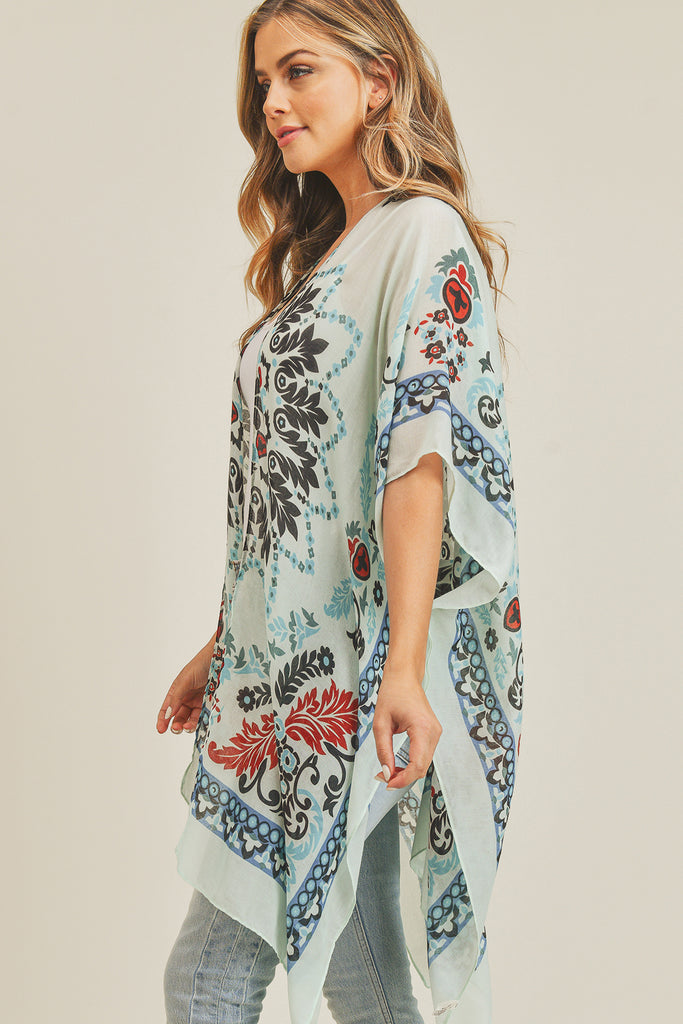 BOHEMIAN PRINT KIMONO