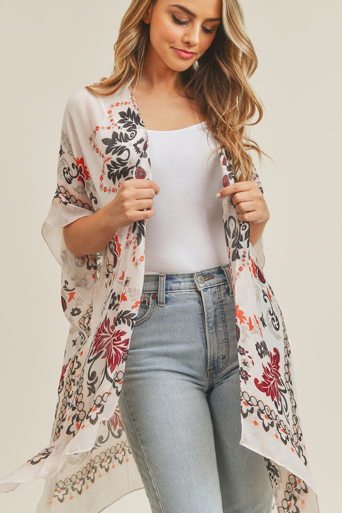 BOHEMIAN PRINT KIMONO