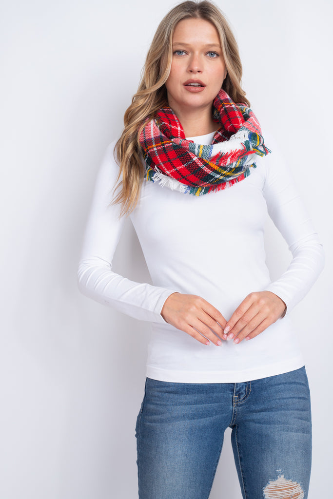 TARTAN INFINITY SCARF POLYESTER