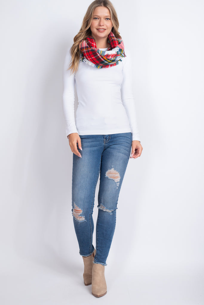 TARTAN INFINITY SCARF POLYESTER