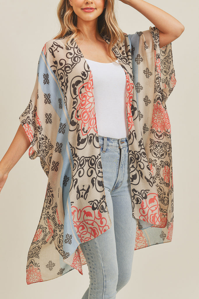 MS0211 - BOHEMIAN PATTERN KIMONO