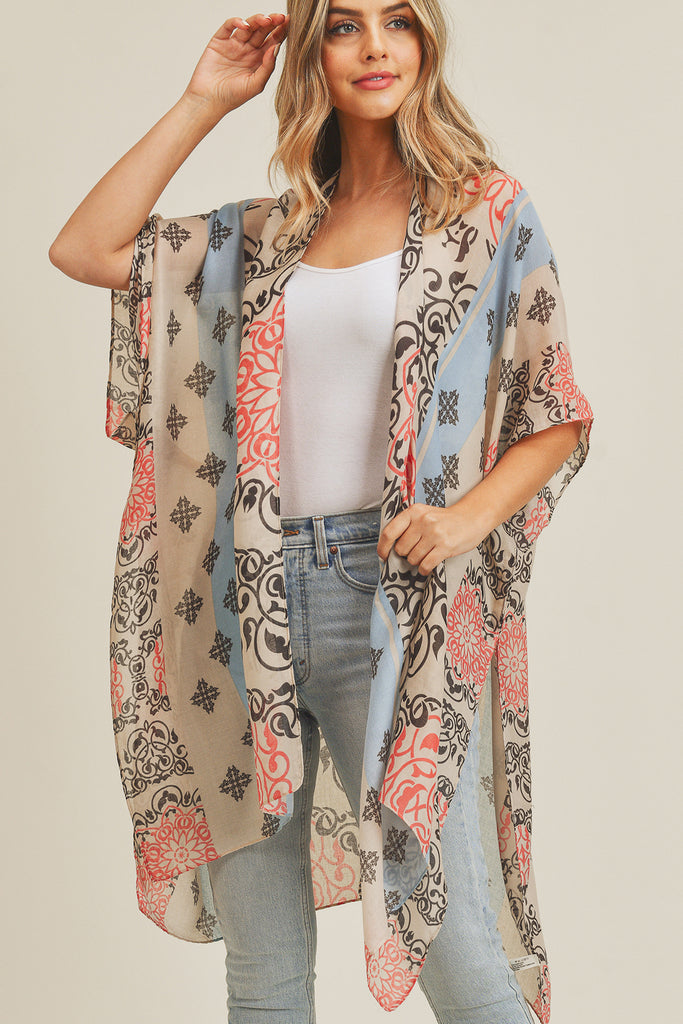 MS0211 - BOHEMIAN PATTERN KIMONO