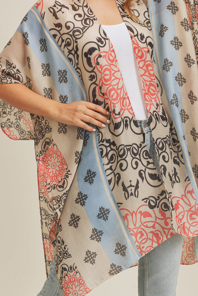 MS0211 - BOHEMIAN PATTERN KIMONO