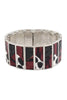 ANIMAL PRINT LEATHER STRETCH BRACELET