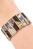 ANIMAL PRINT LEATHER STRETCH BRACELET