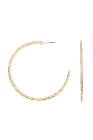 HDE3393 - BOHEMIAN RONDELLE BEADS HOOP EARRINGS