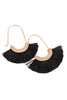 MYE1038 - FAN SHAPE DROP HOOP EARRINGS