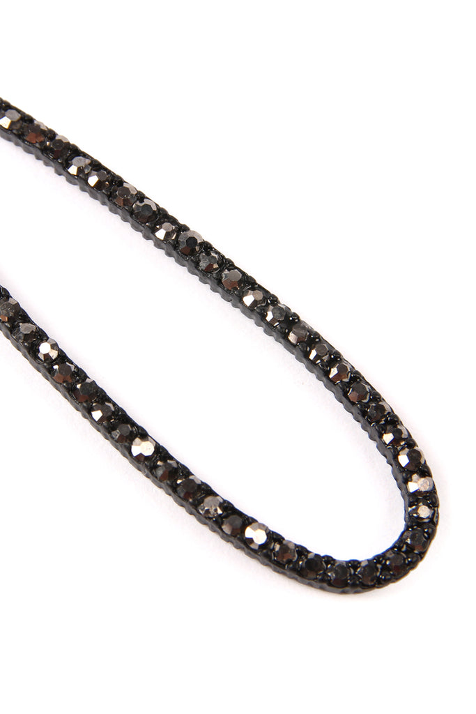 Open Cut Teardrop Crystal Earrings