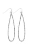 MYE1047 - Open Cut Teardrop Crystal Earrings