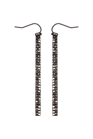 HDE2856 - WIRE TEARDROP GLASS BEADS HOOK EARRINGS