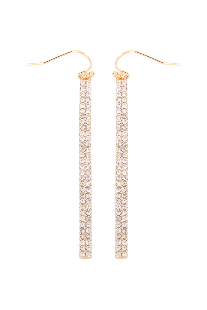 MYE1048 - RHINESTONE BAR DROP EARRINGS