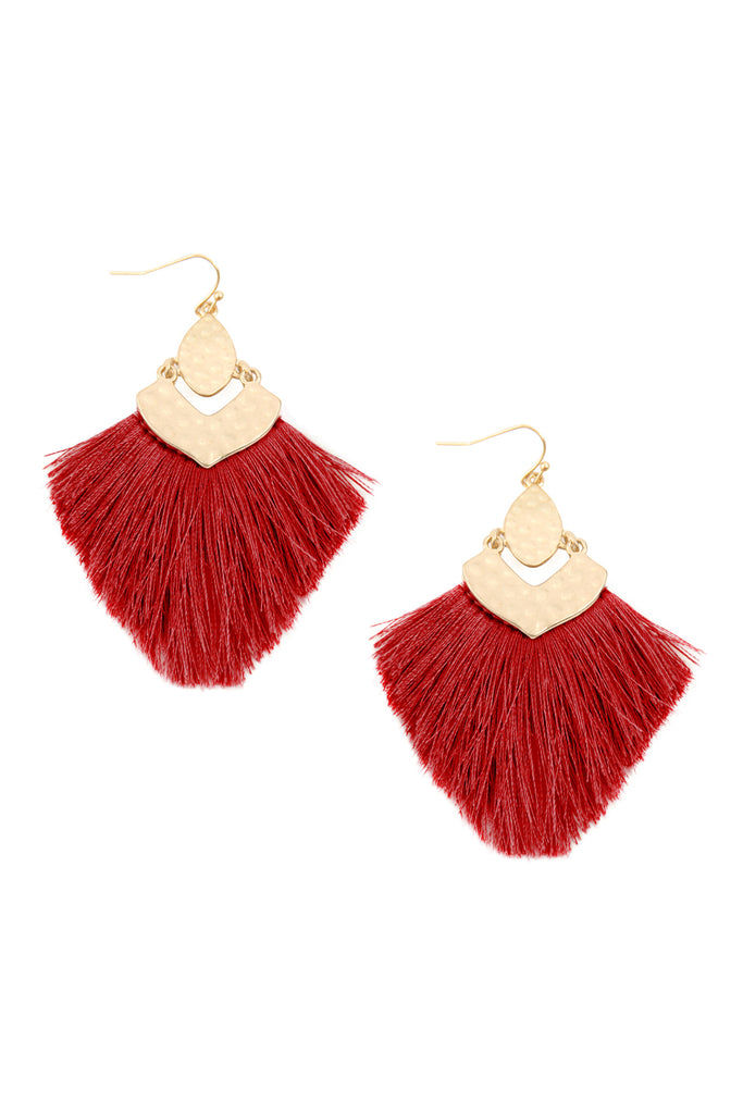 FRINGE TASSEL DROP EARRINGS