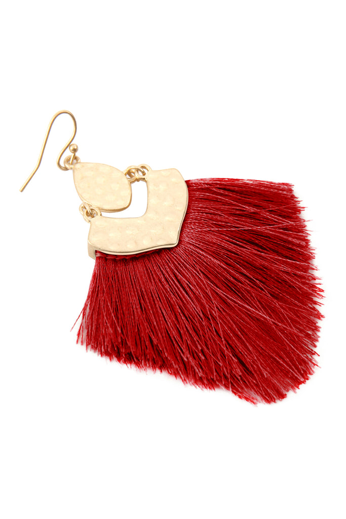 FRINGE TASSEL DROP EARRINGS