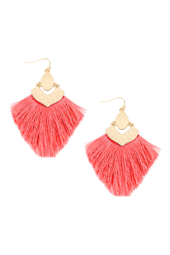 FRINGE TASSEL DROP EARRINGS