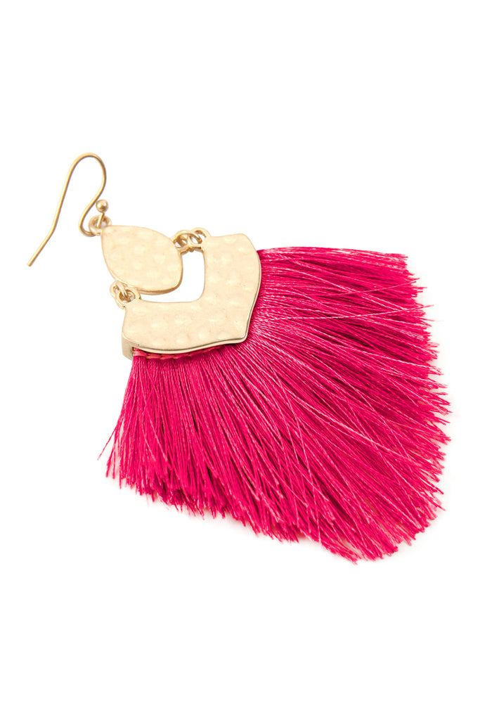 FRINGE TASSEL DROP EARRINGS