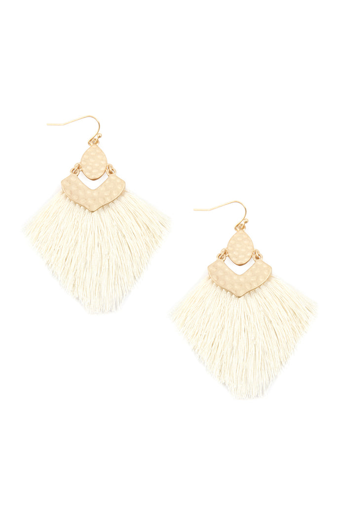 FRINGE TASSEL DROP EARRINGS