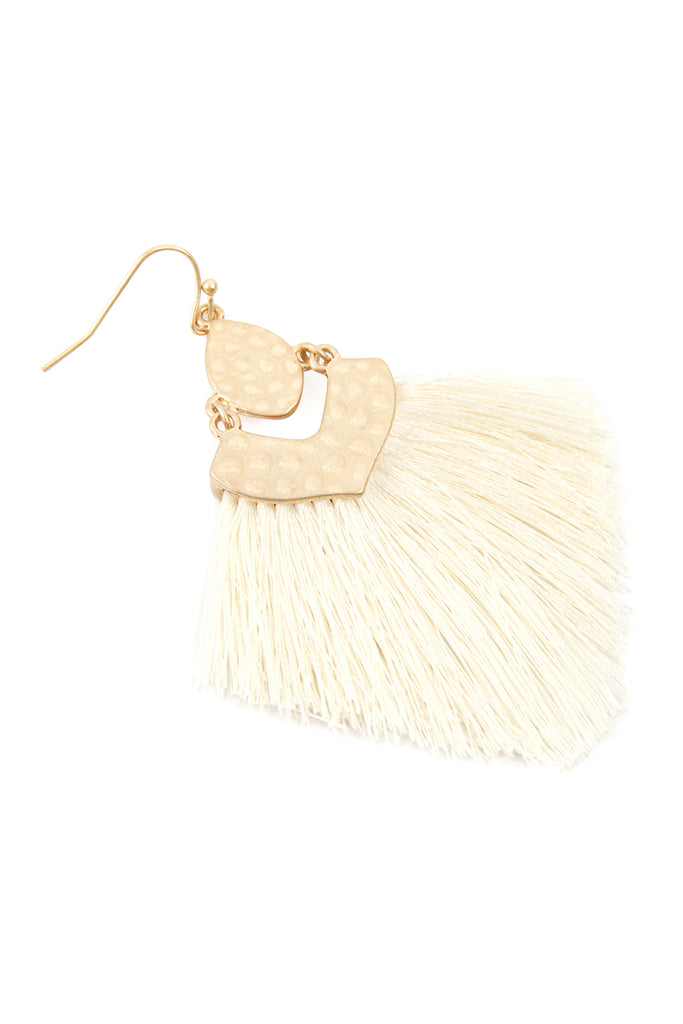 FRINGE TASSEL DROP EARRINGS
