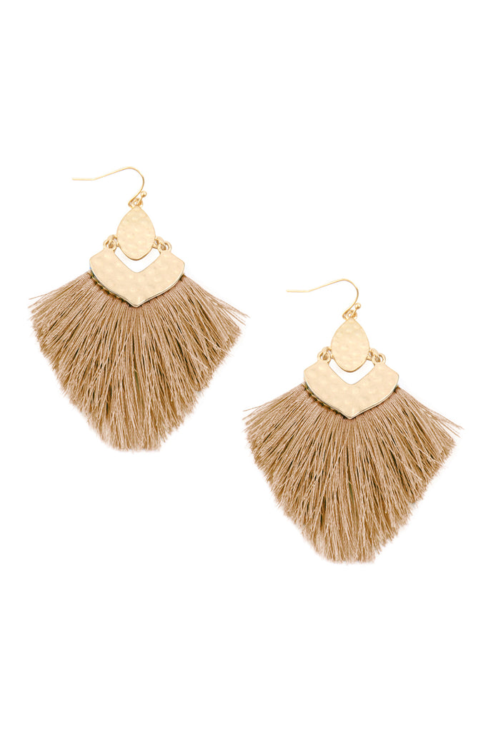 FRINGE TASSEL DROP EARRINGS