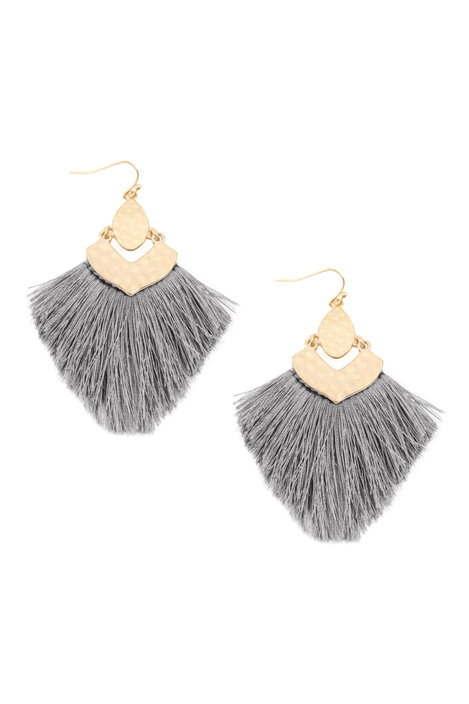 FRINGE TASSEL DROP EARRINGS
