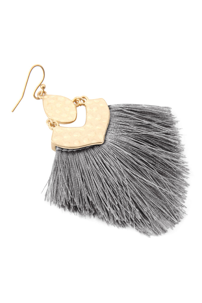 FRINGE TASSEL DROP EARRINGS