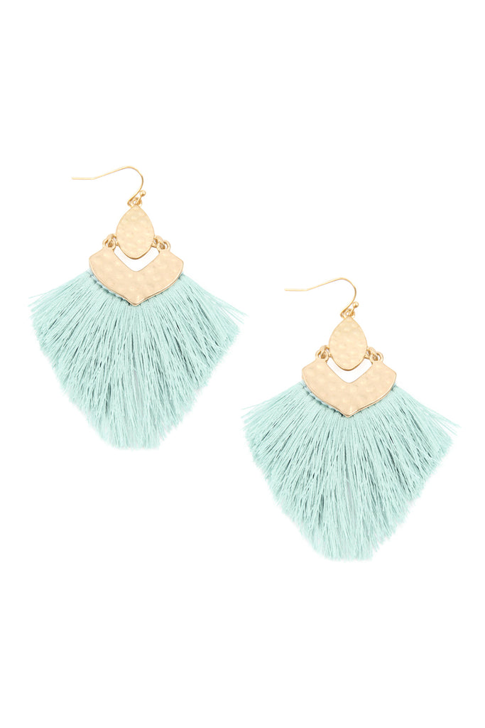FRINGE TASSEL DROP EARRINGS
