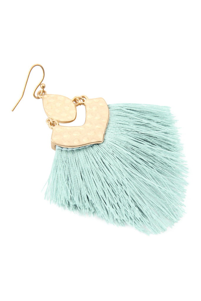 FRINGE TASSEL DROP EARRINGS