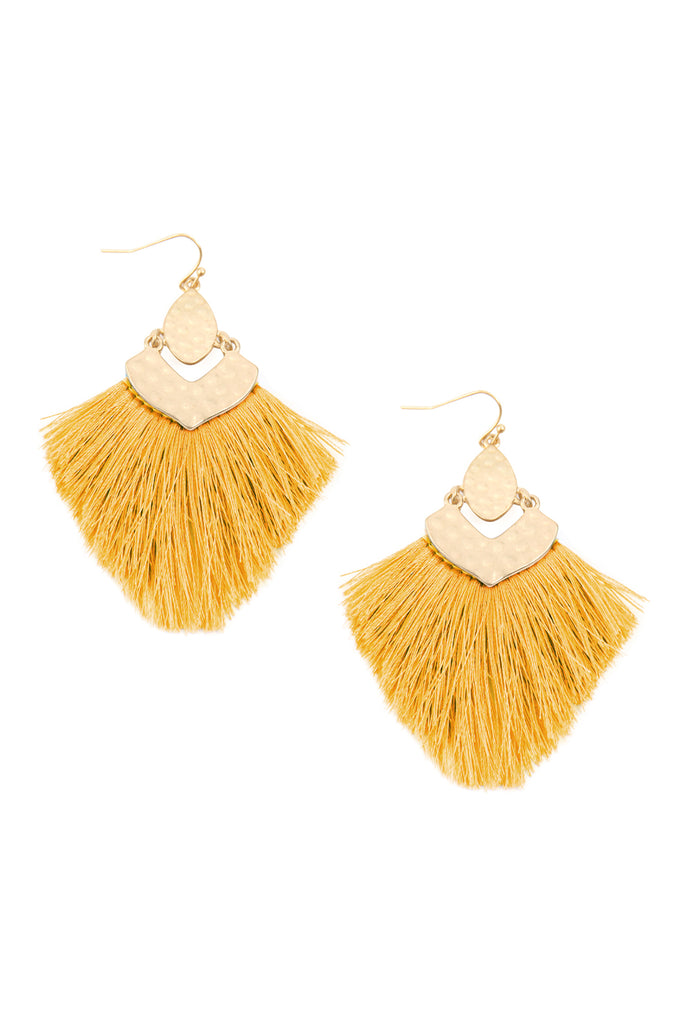 FRINGE TASSEL DROP EARRINGS