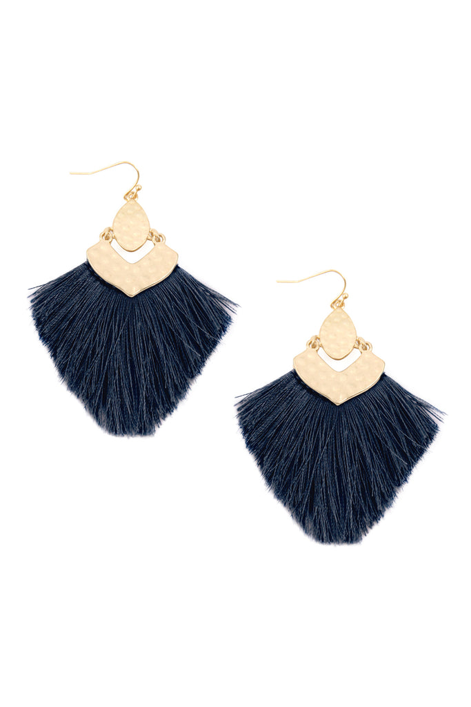 FRINGE TASSEL DROP EARRINGS