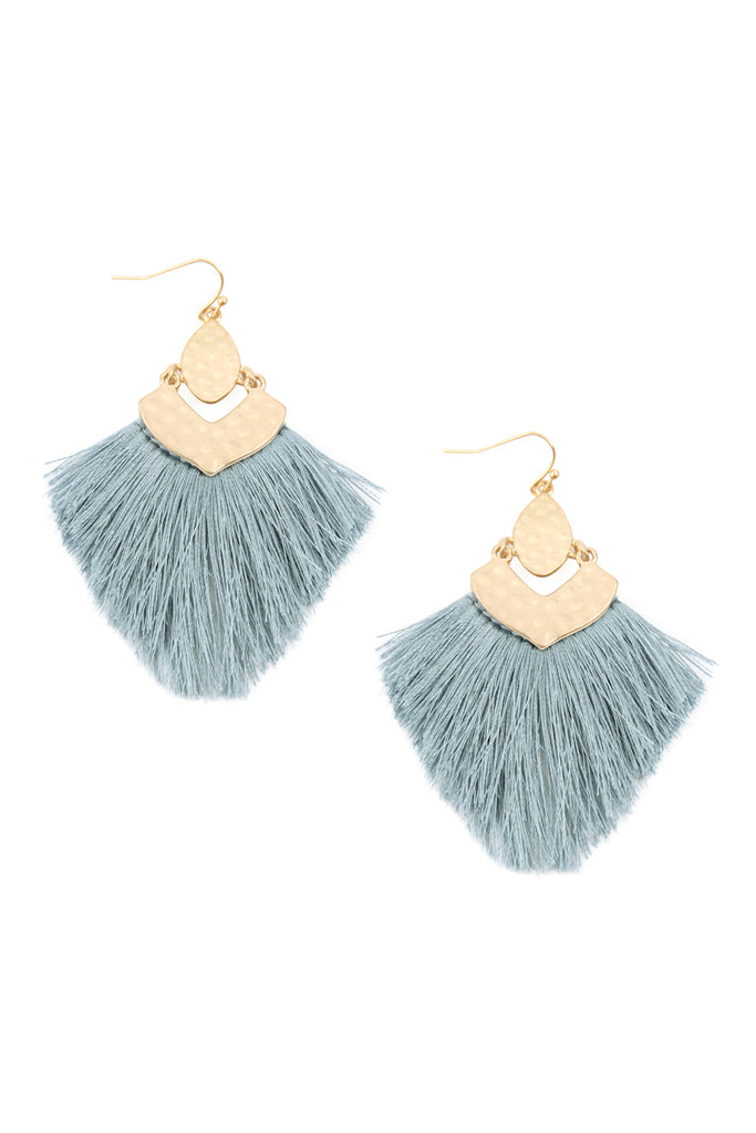 FRINGE TASSEL DROP EARRINGS