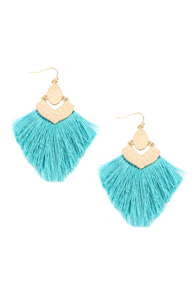 FRINGE TASSEL DROP EARRINGS