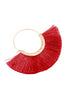 FAN TASSEL HOOP EARRING