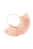 FAN TASSEL HOOP EARRING