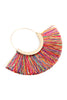 FAN TASSEL HOOP EARRING