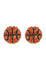 MYE1116 - SPORTS BALL RHINESTONE POST EARRINGS