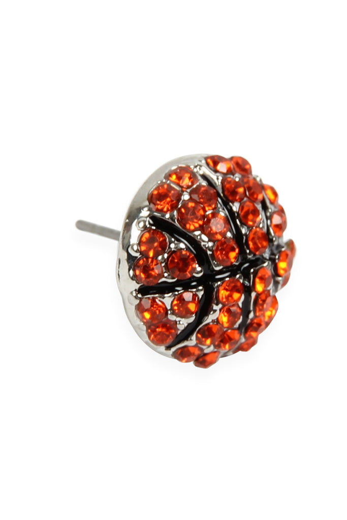 MYE1116 - SPORTS BALL RHINESTONE POST EARRINGS