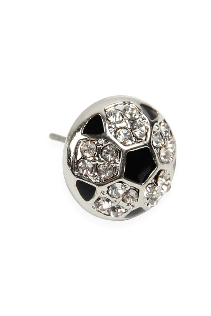 MYE1116 - SPORTS BALL RHINESTONE POST EARRINGS