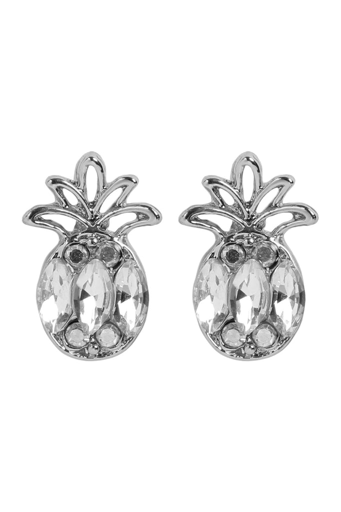 MYE1154 -  PINEAPPLE RHINESTONE EARRINGS/6PAIRS