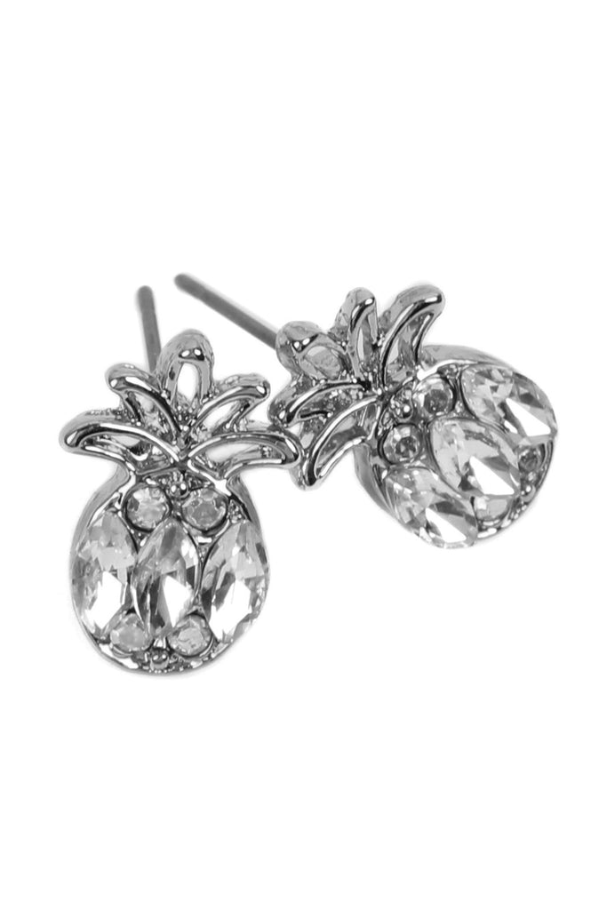 MYE1154 -  PINEAPPLE RHINESTONE EARRINGS/6PAIRS