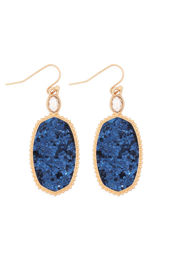 MYE1308 - FACETED SEQUIN DROP EARRINGS