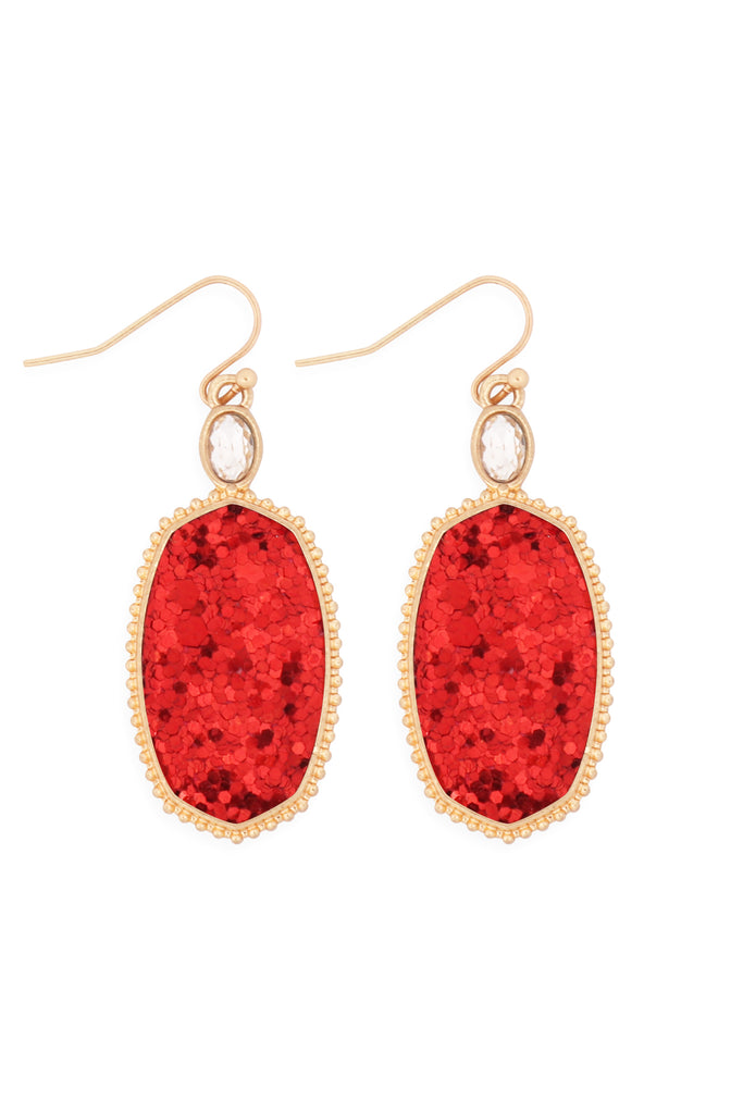 MYE1308 - FACETED SEQUIN DROP EARRINGS